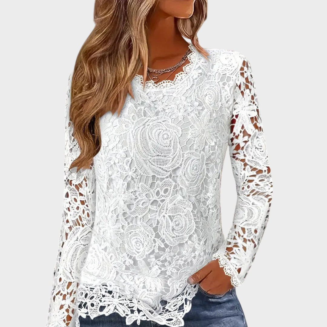 Julieta™ | Long Sleeve Lace Blouse