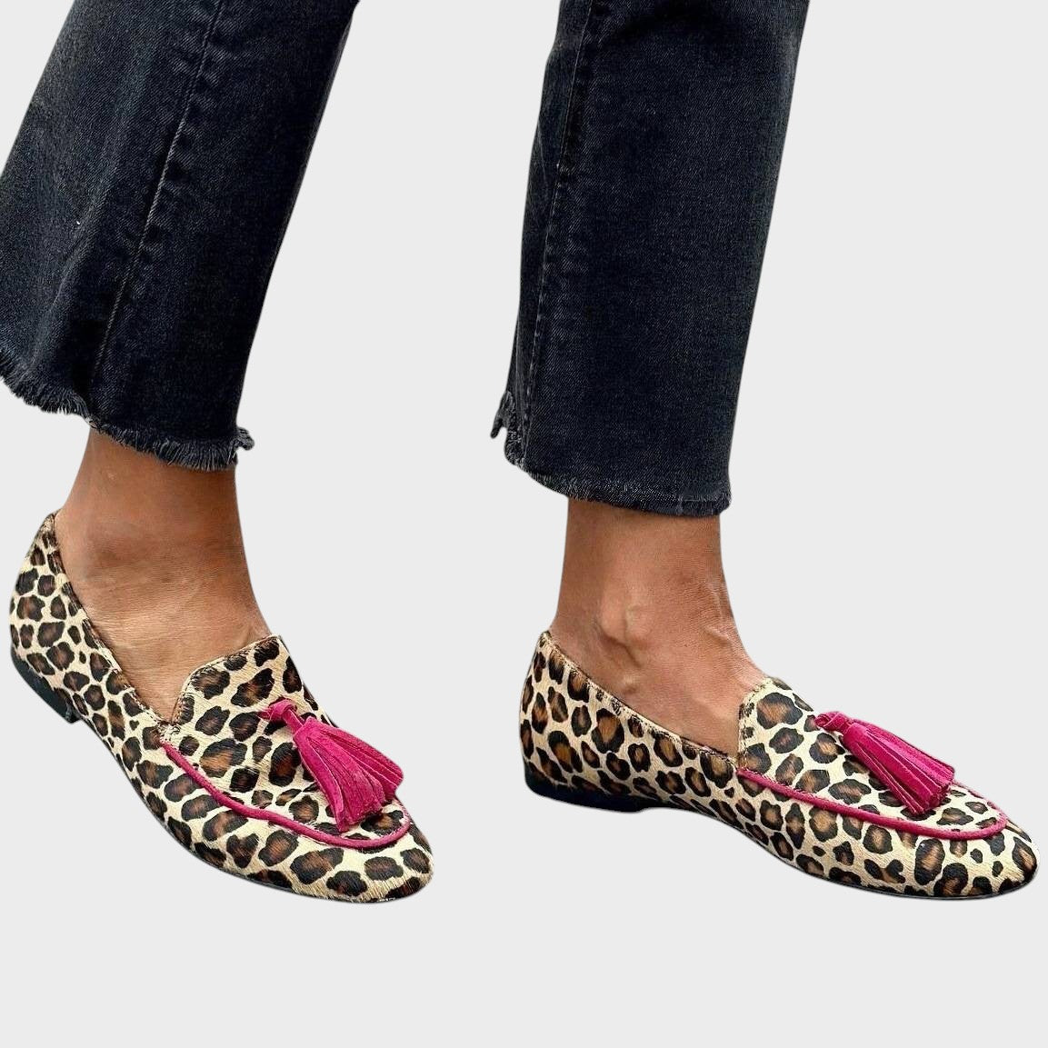 Mariana – Mocasini cu imprimeu de leopard