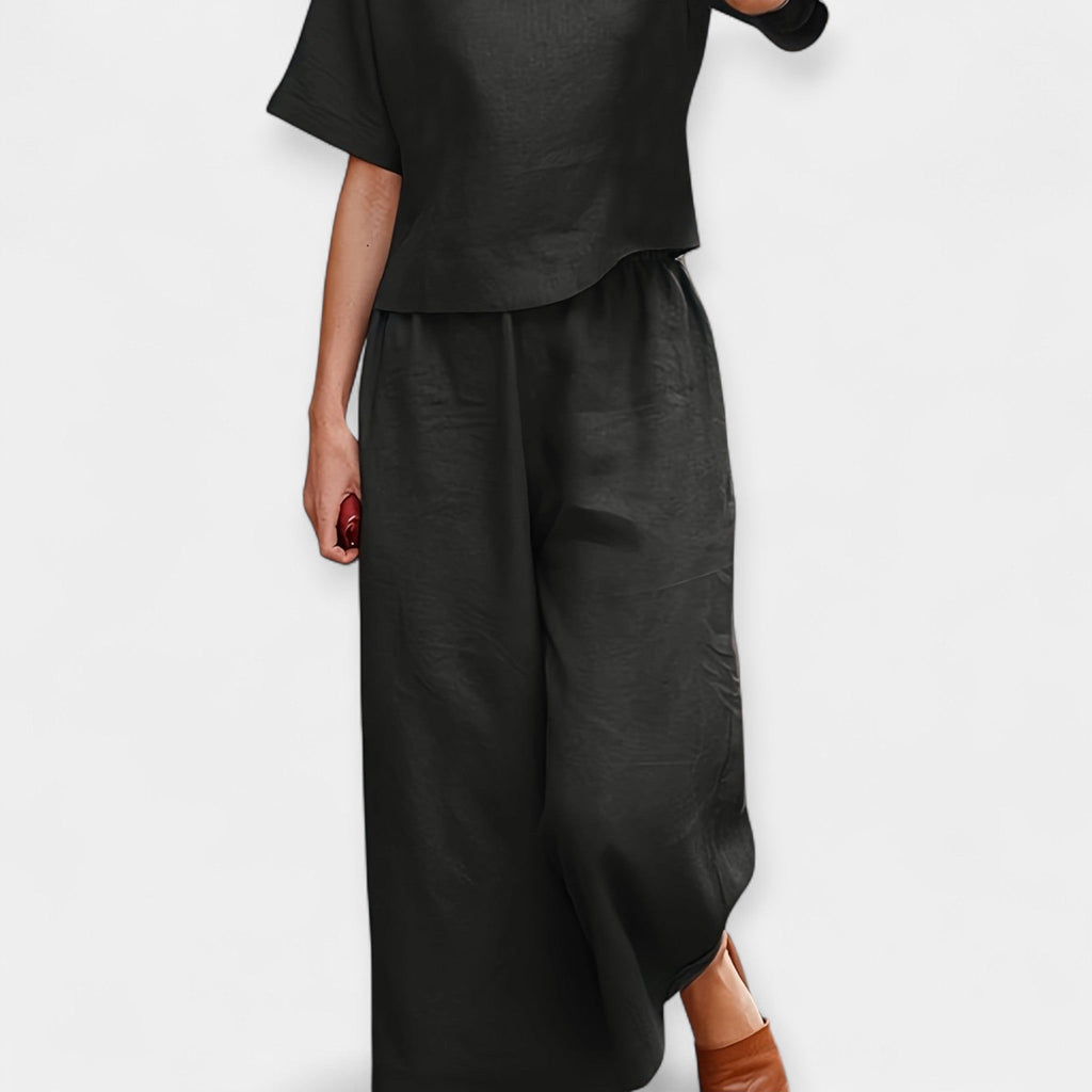 Set pantaloni scurți ușori cu cămașă cu mânecă scurtă