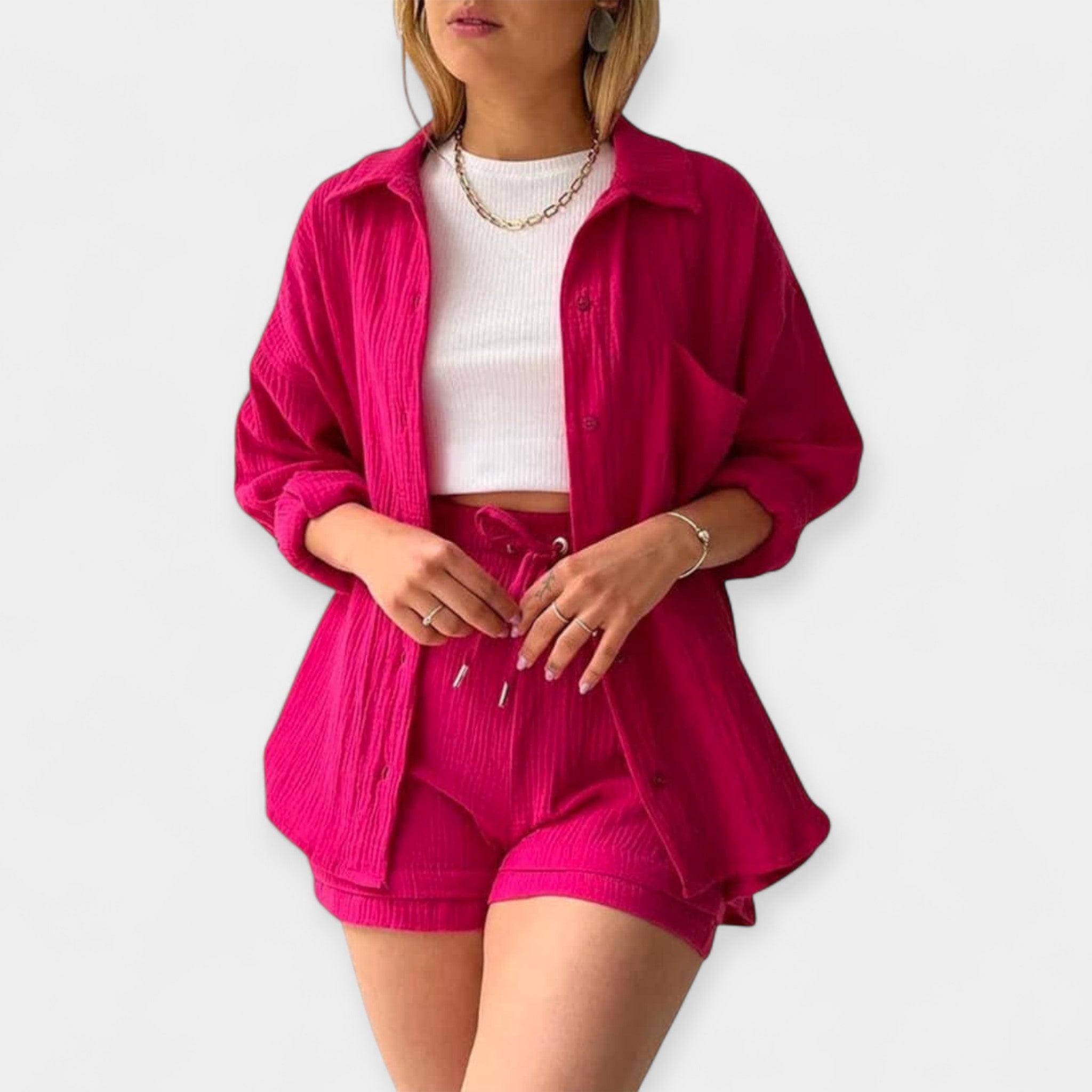 Set de vară din două piese Topaz și pantaloni scurți