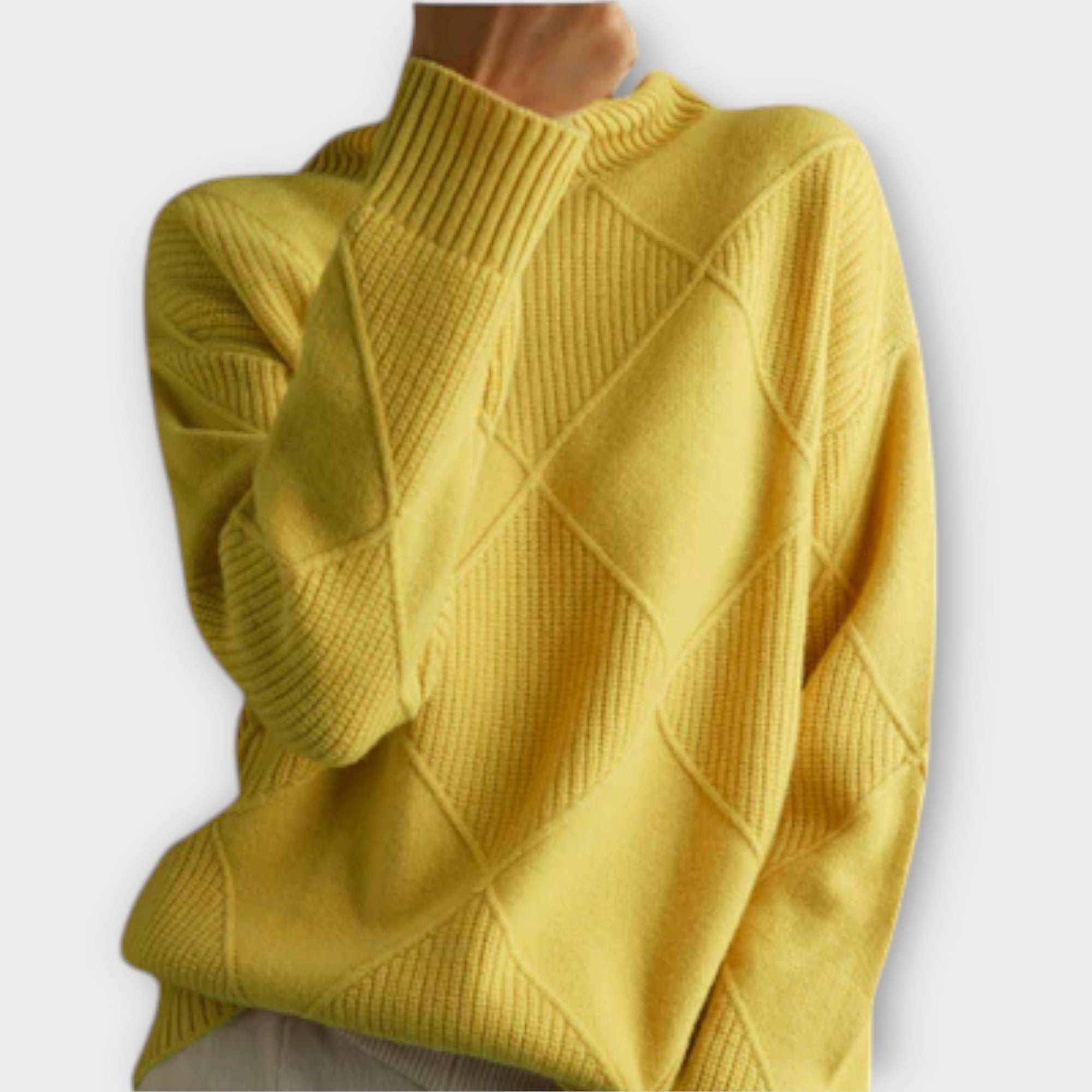 Pulover - Pulover confortabil cu guler