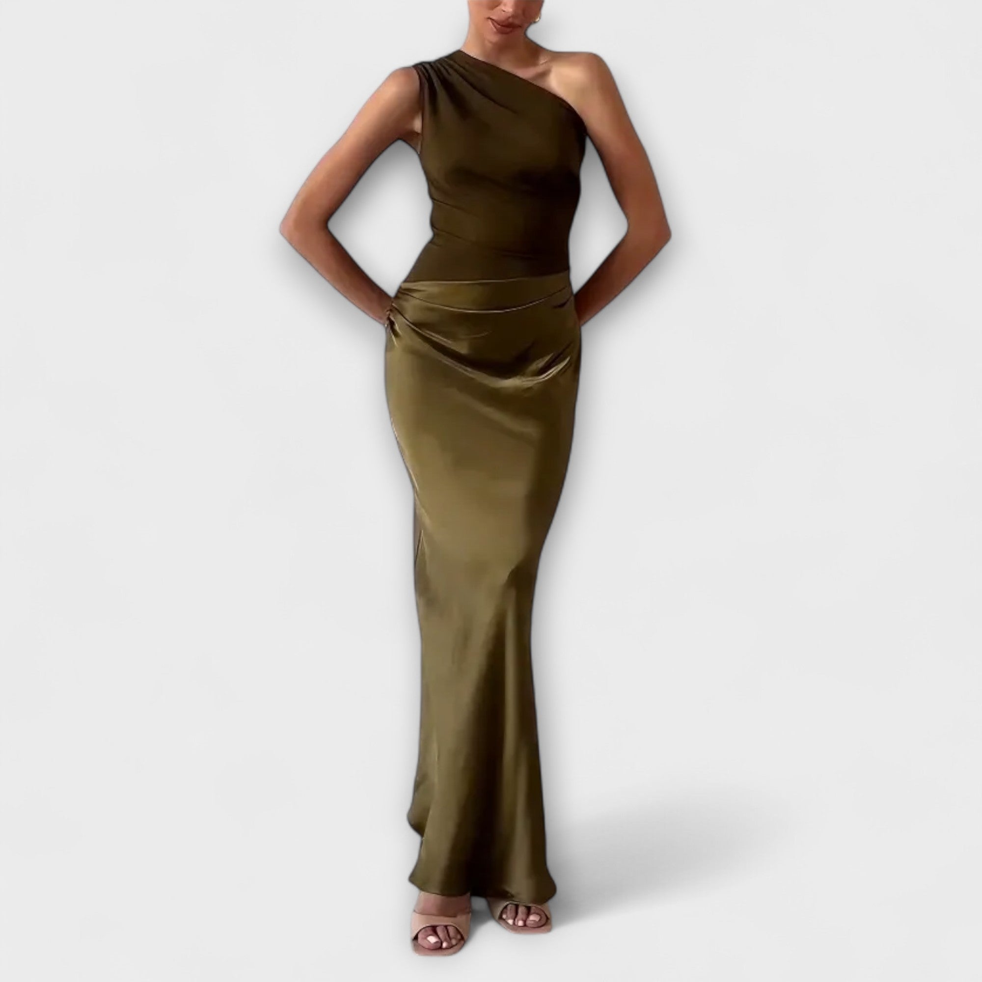 Rochie maxi cu bretele deschise