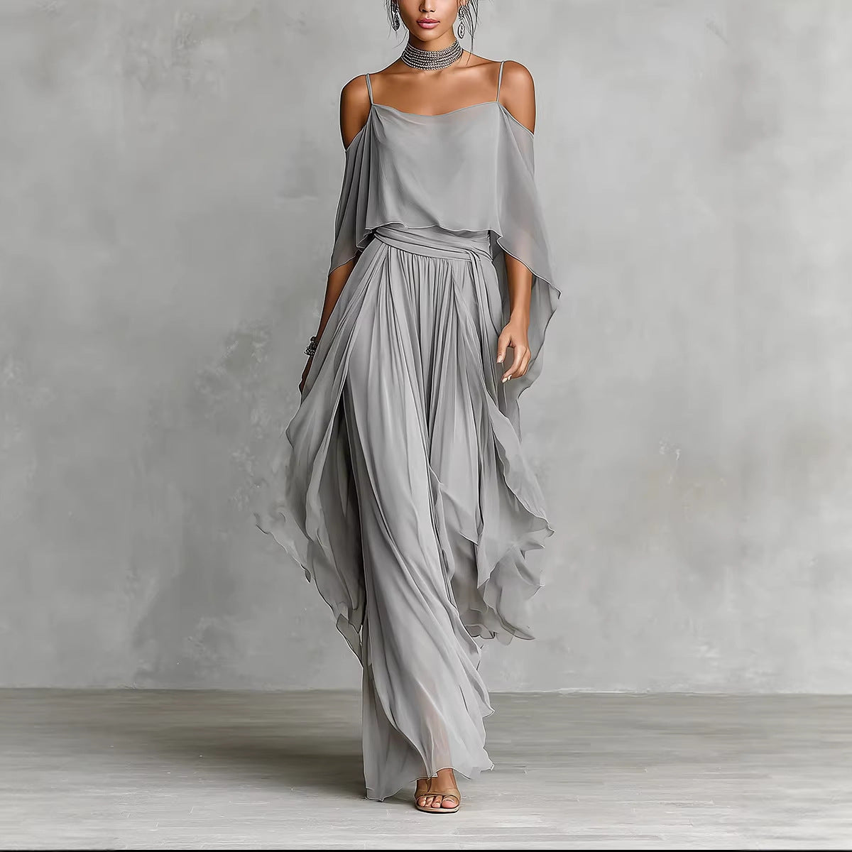 Strapless Backless Loose Elegant Long Dress