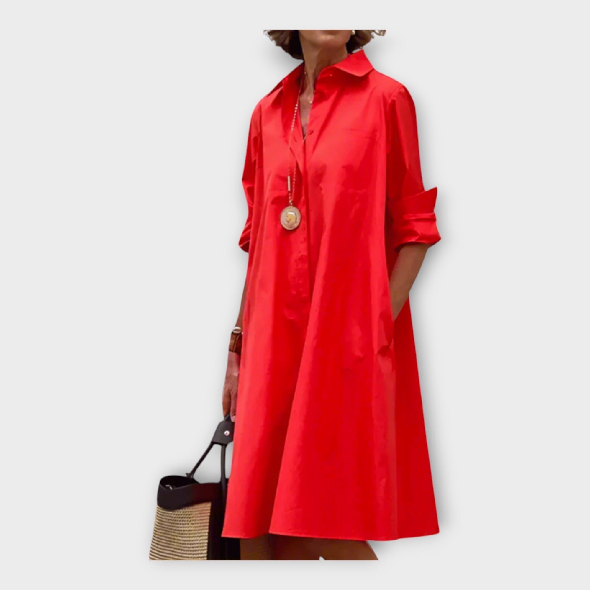 Rochie polo elegantă, confecționată din material premium