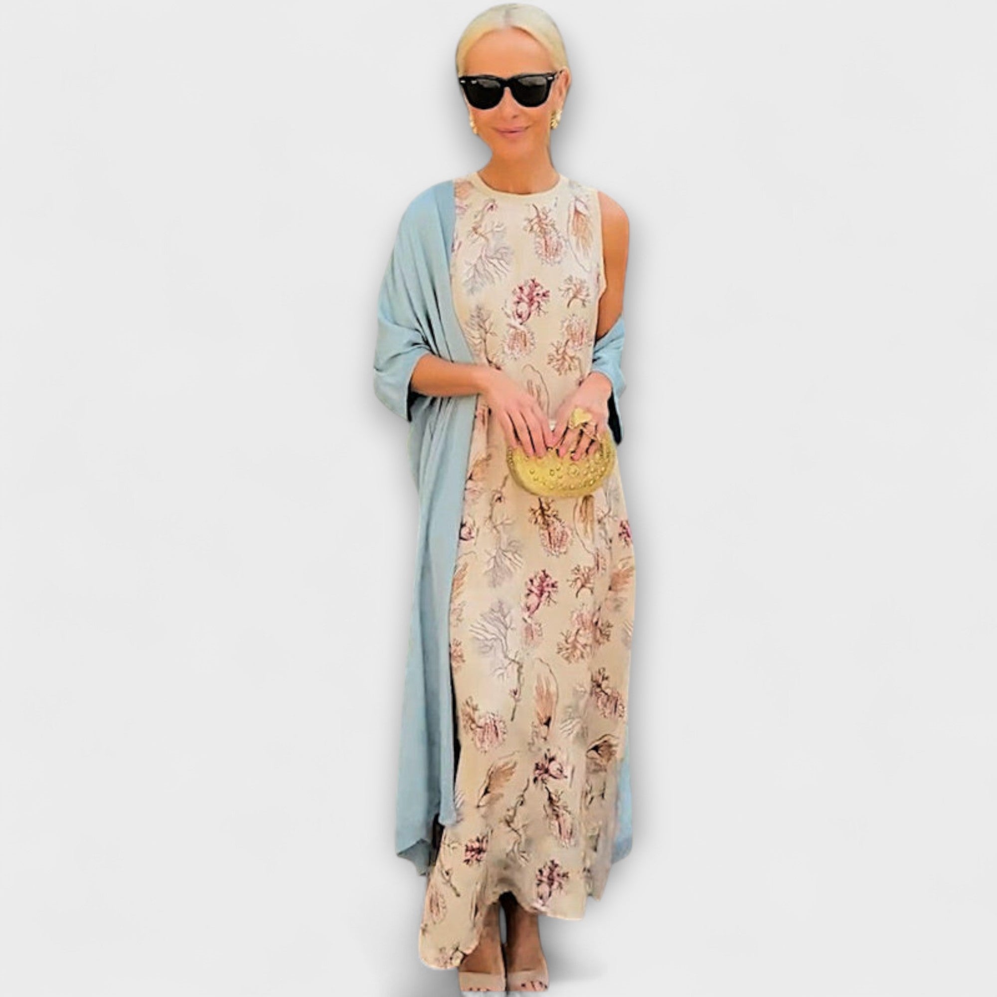 Julia – Rochie maxi cu jachetă asortată