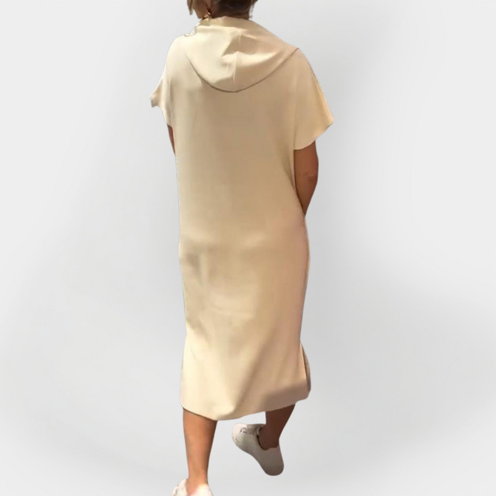 Rochie de zi cu zi cu glugă