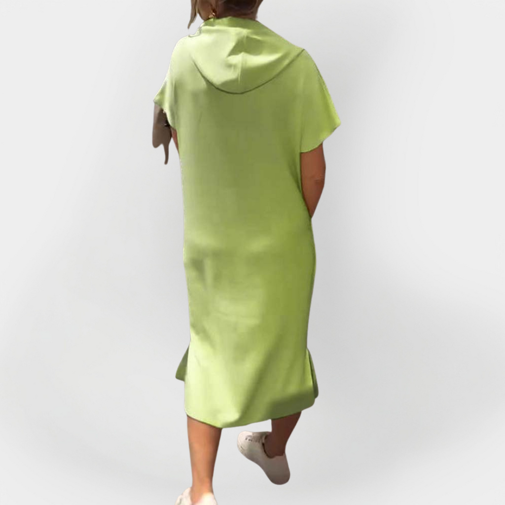 Rochie de zi cu zi cu glugă