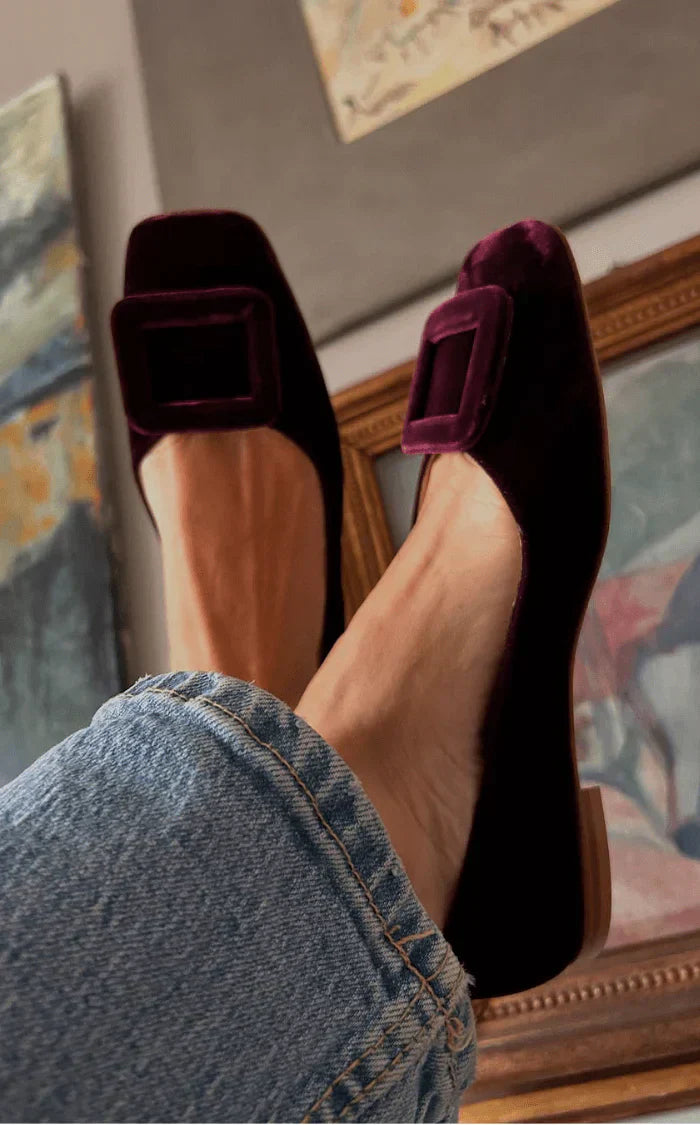 Noë™ | Mocasi din piele întoarsă cu design