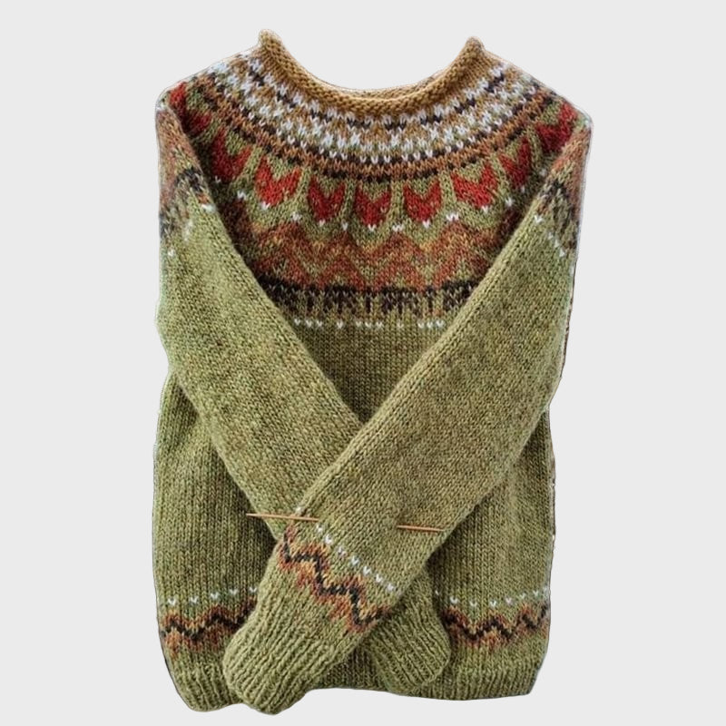 Pulover Zivago cu model vintage jacquard