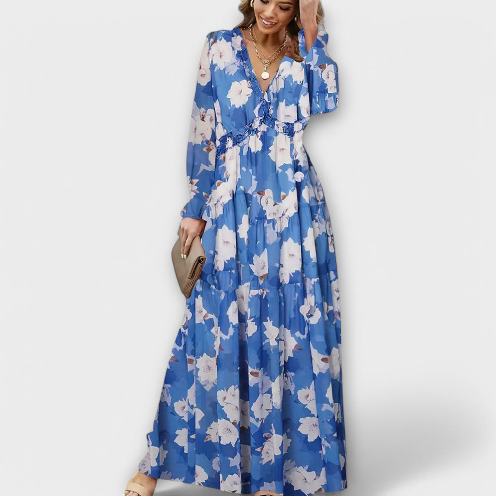 Rochie maxi cu model floral