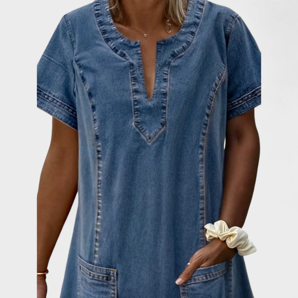 Julia - Rochie din denim moale 