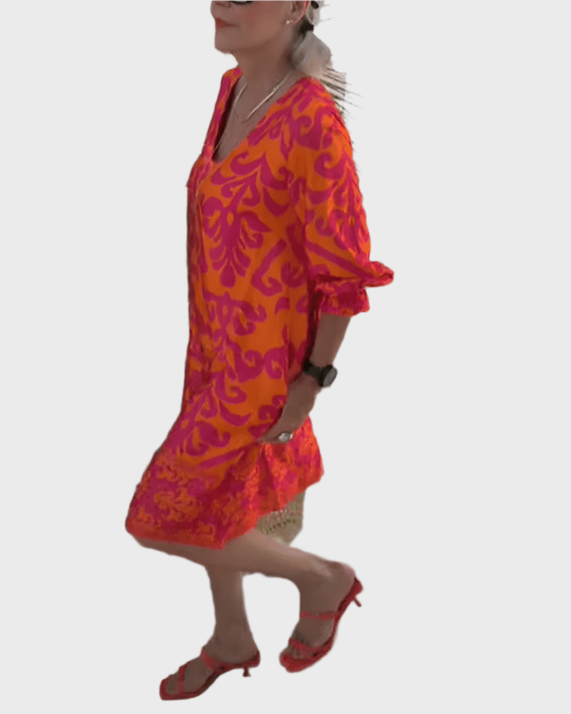 Rochie midi cu flori