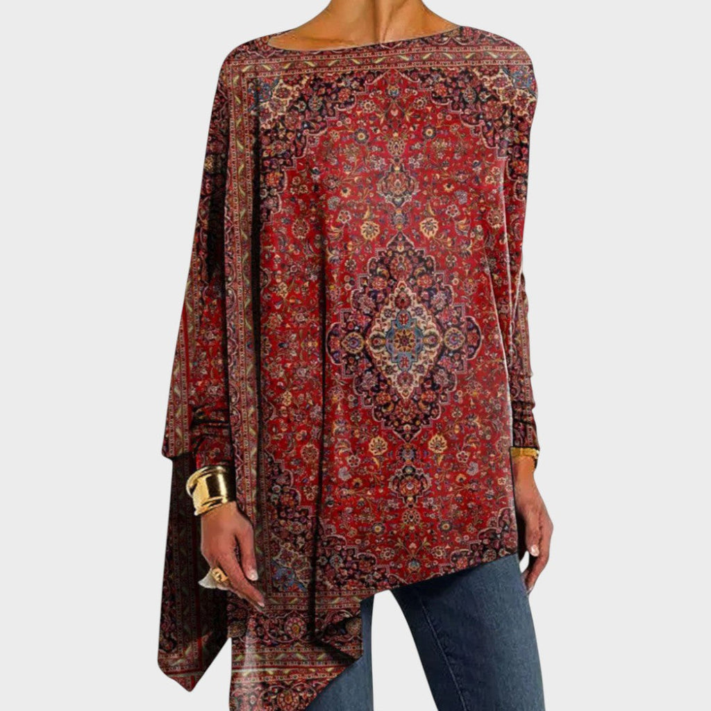 Antónia™ | Tricou elegant cu guler tip barcă
