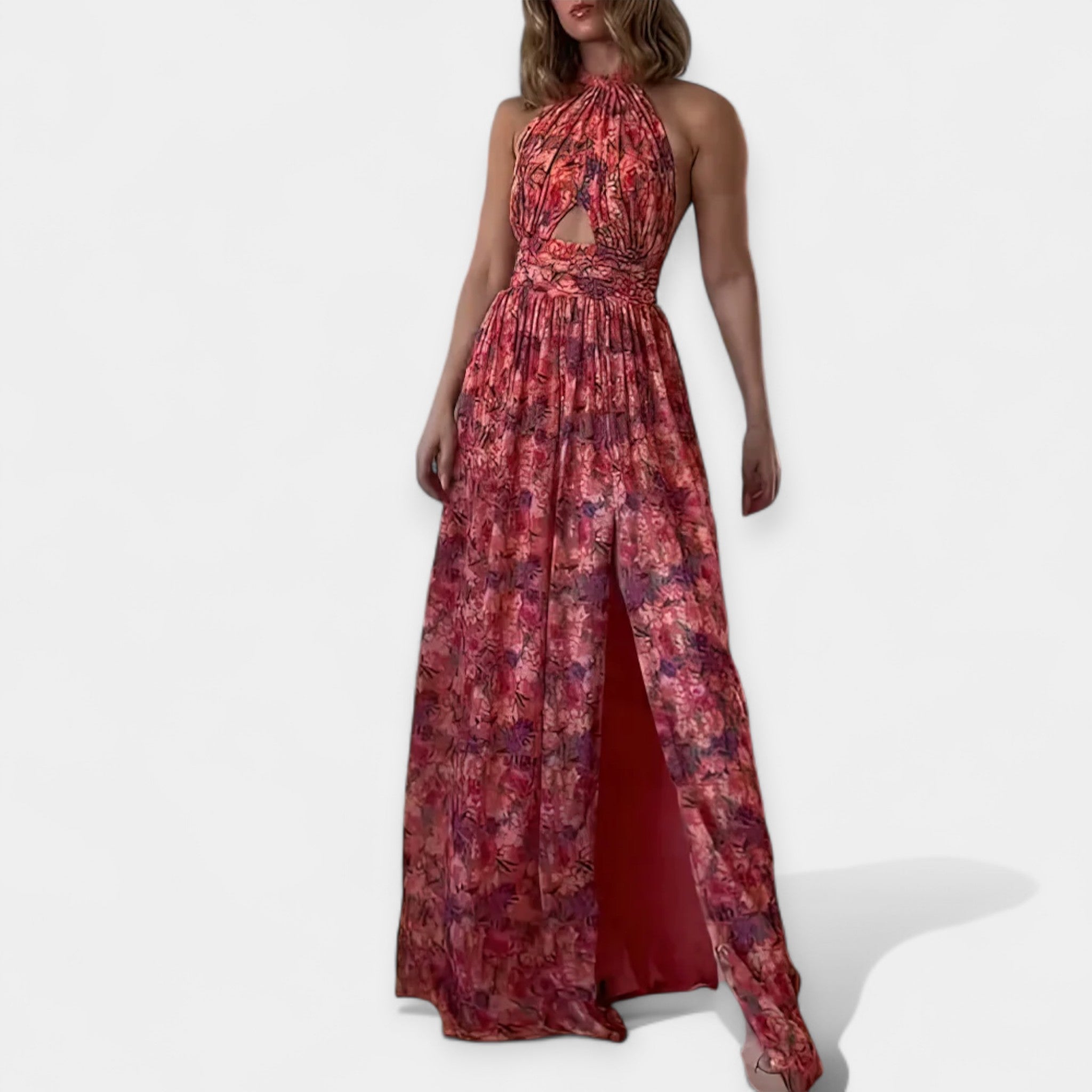 Rochie maxi cu spate deschis și stil