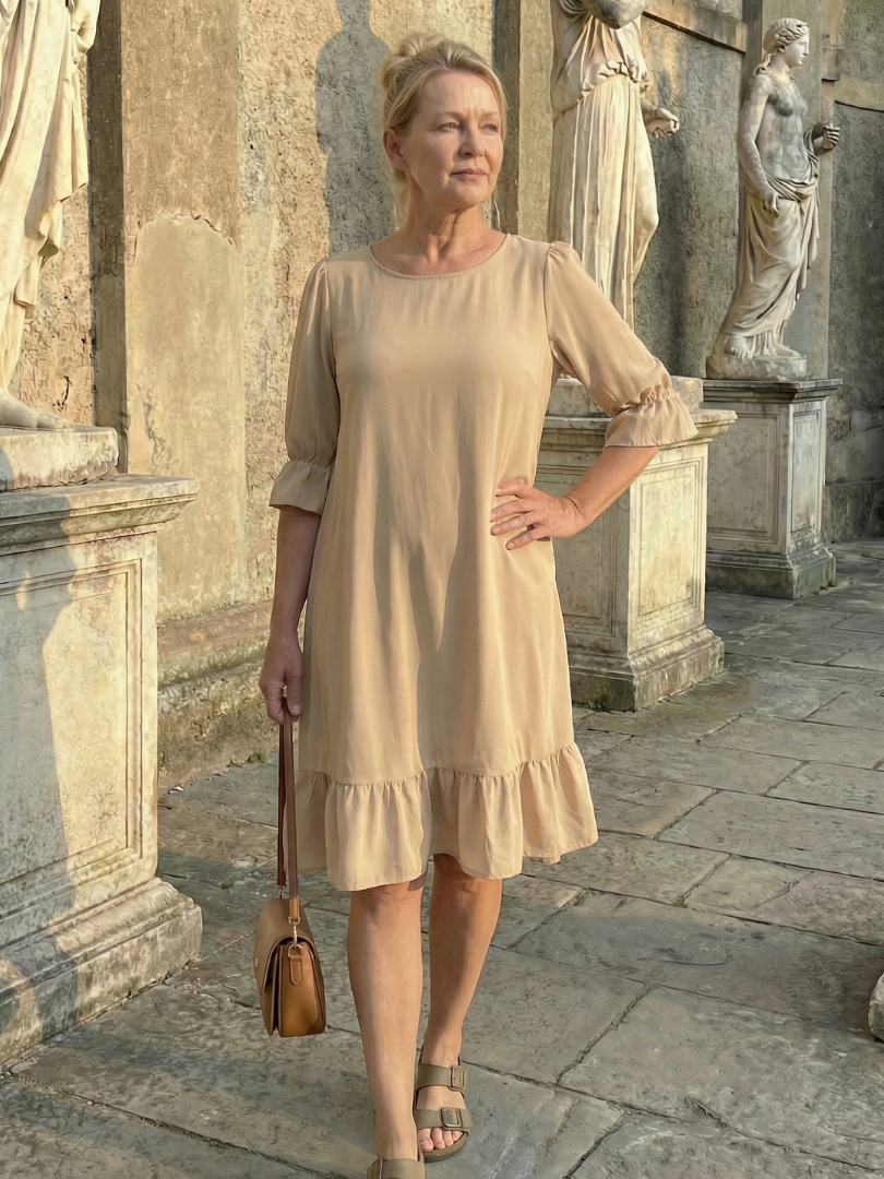 Daven | Rochie de zi cu volane