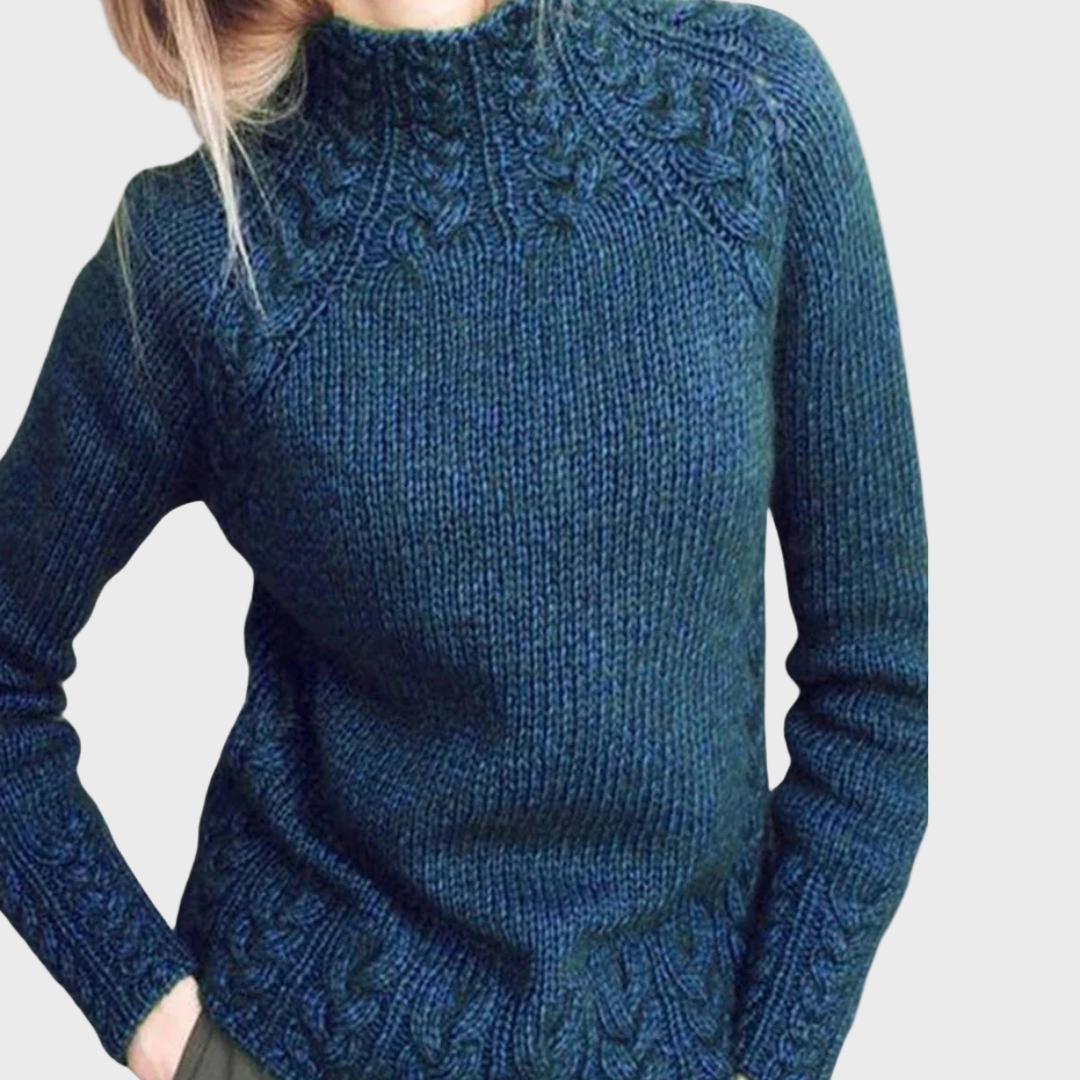Pulover elegant cu guler