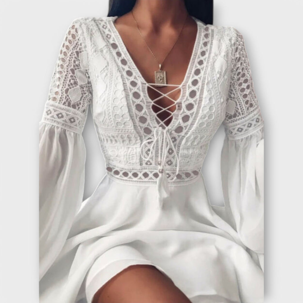 Paula - Rochie scurtă boho perfectă