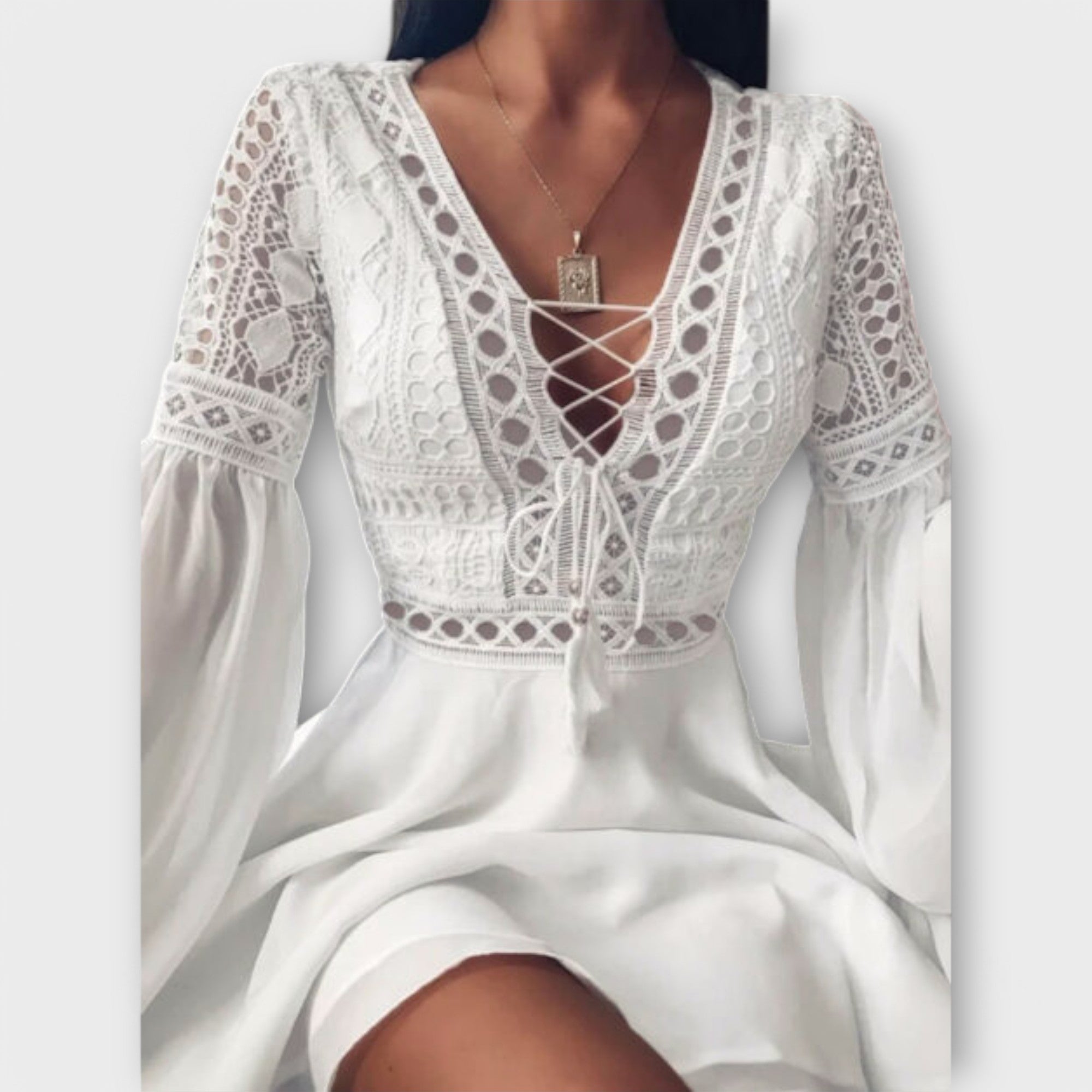 Paula - Rochie scurtă boho perfectă