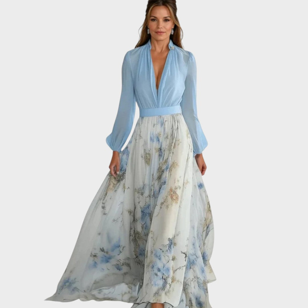 Helena™ | Maxivestido cu deslumbrante estampado floral