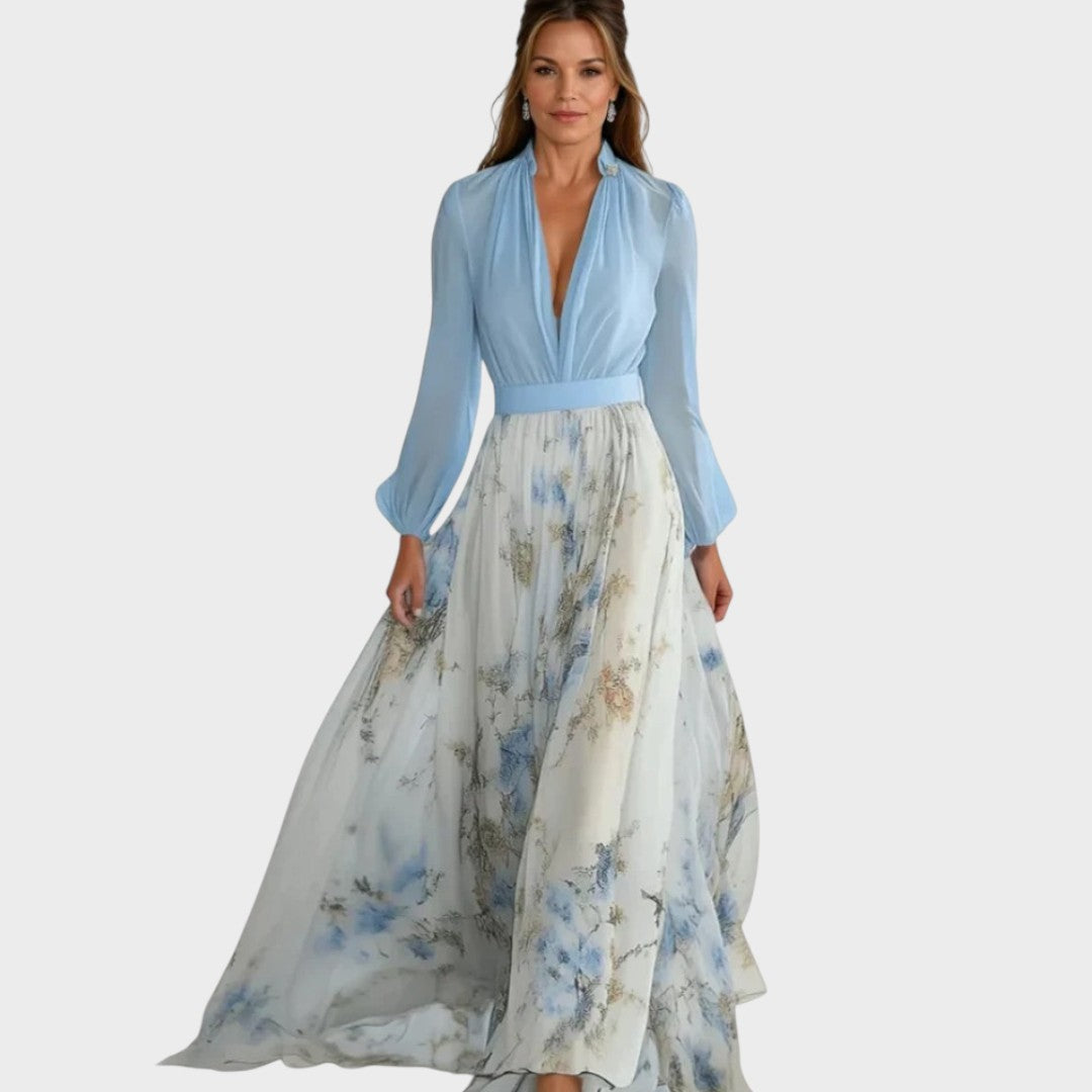 Helena™ | Maxivestido cu deslumbrante estampado floral