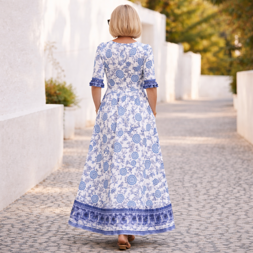 Elly | Rochie florală elegantă cu o notă de lejeritate