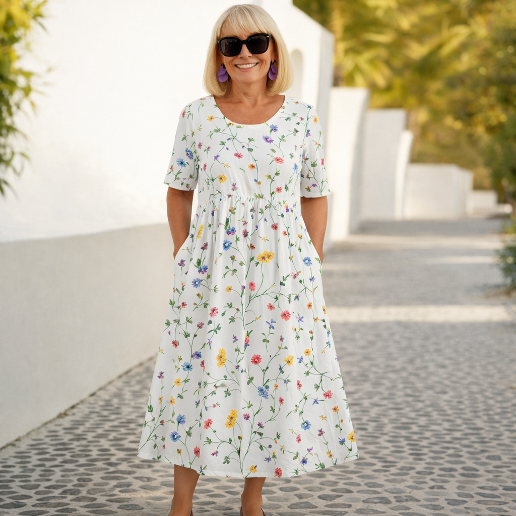 Robin | Rochie midi florală