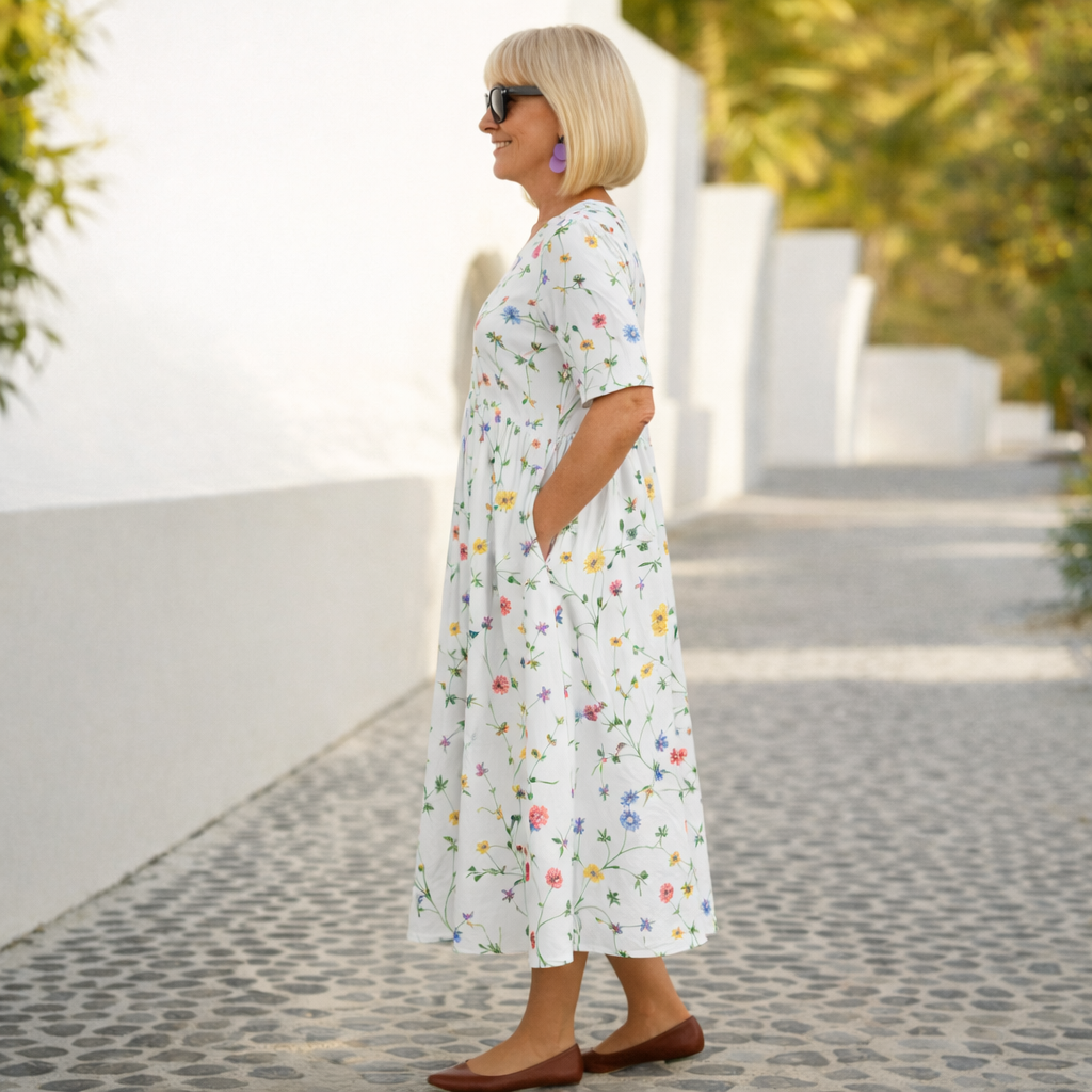 Robin | Rochie midi florală