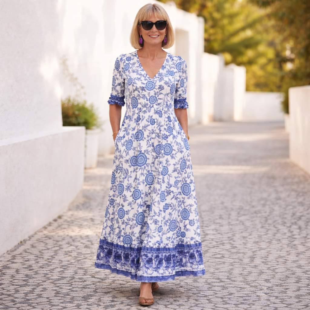 Elly | Rochie florală elegantă cu o notă de lejeritate