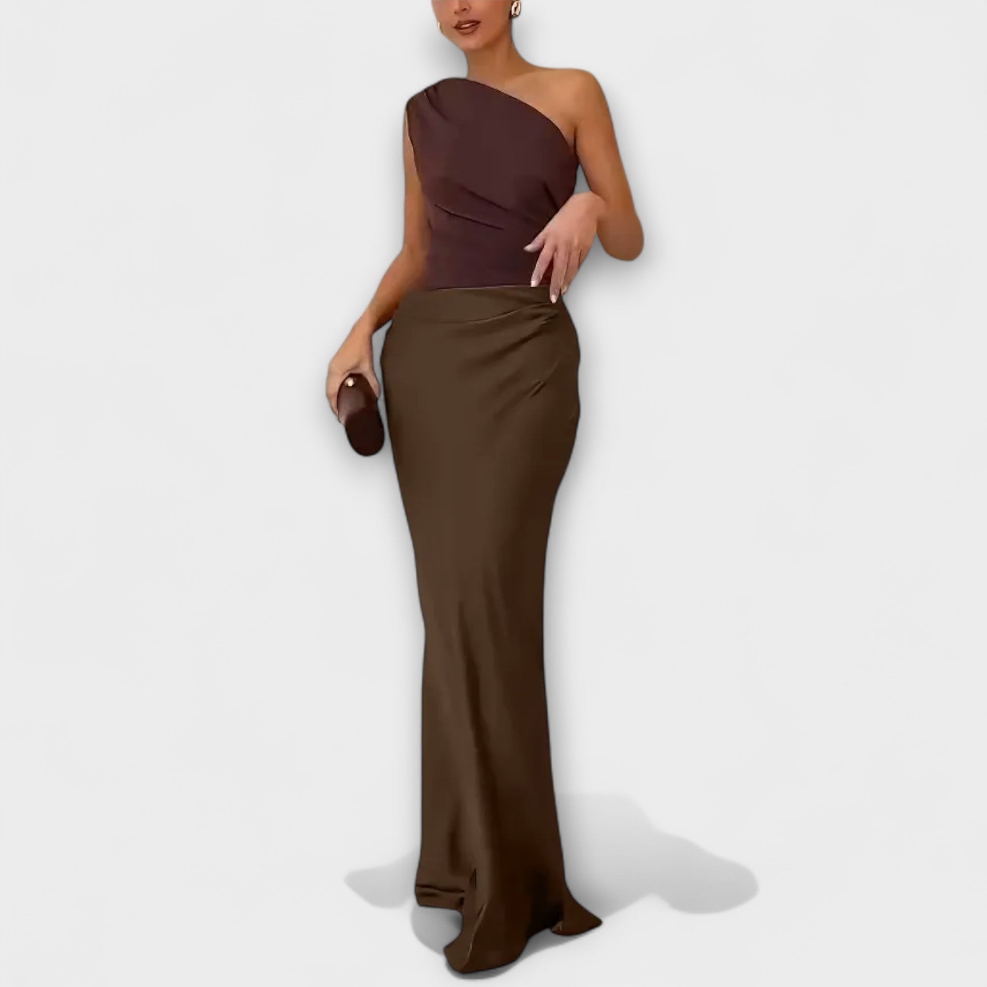 Rochie maxi cu bretele deschise