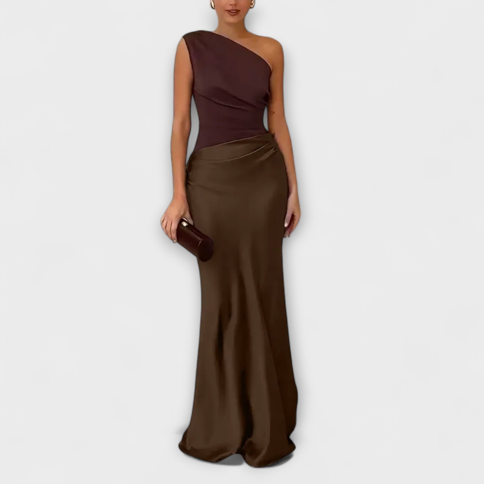 Rochie maxi cu bretele deschise
