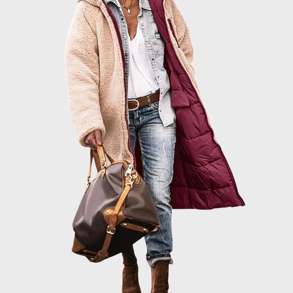 Iarnă | Parka elegantă și călduroasă, reversibilă, pentru femei