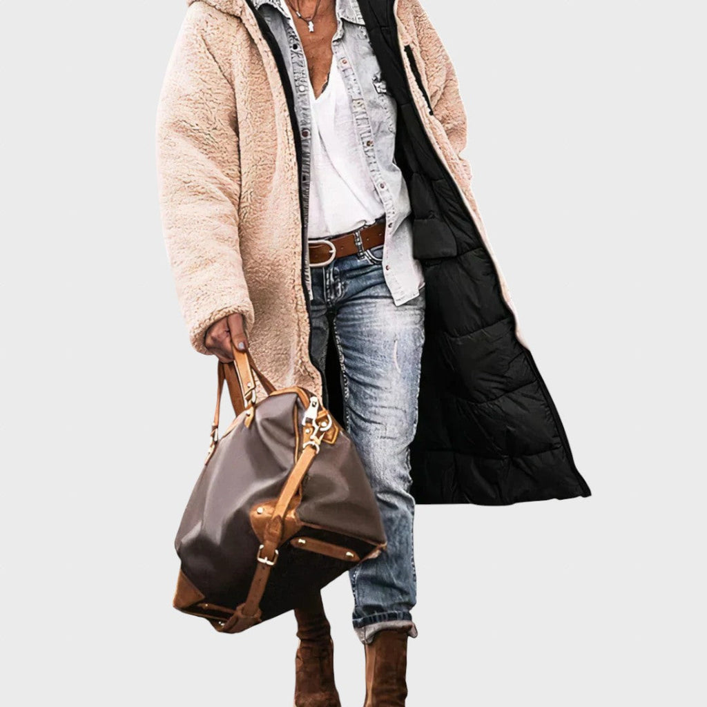Iarnă | Parka elegantă și călduroasă, reversibilă, pentru femei
