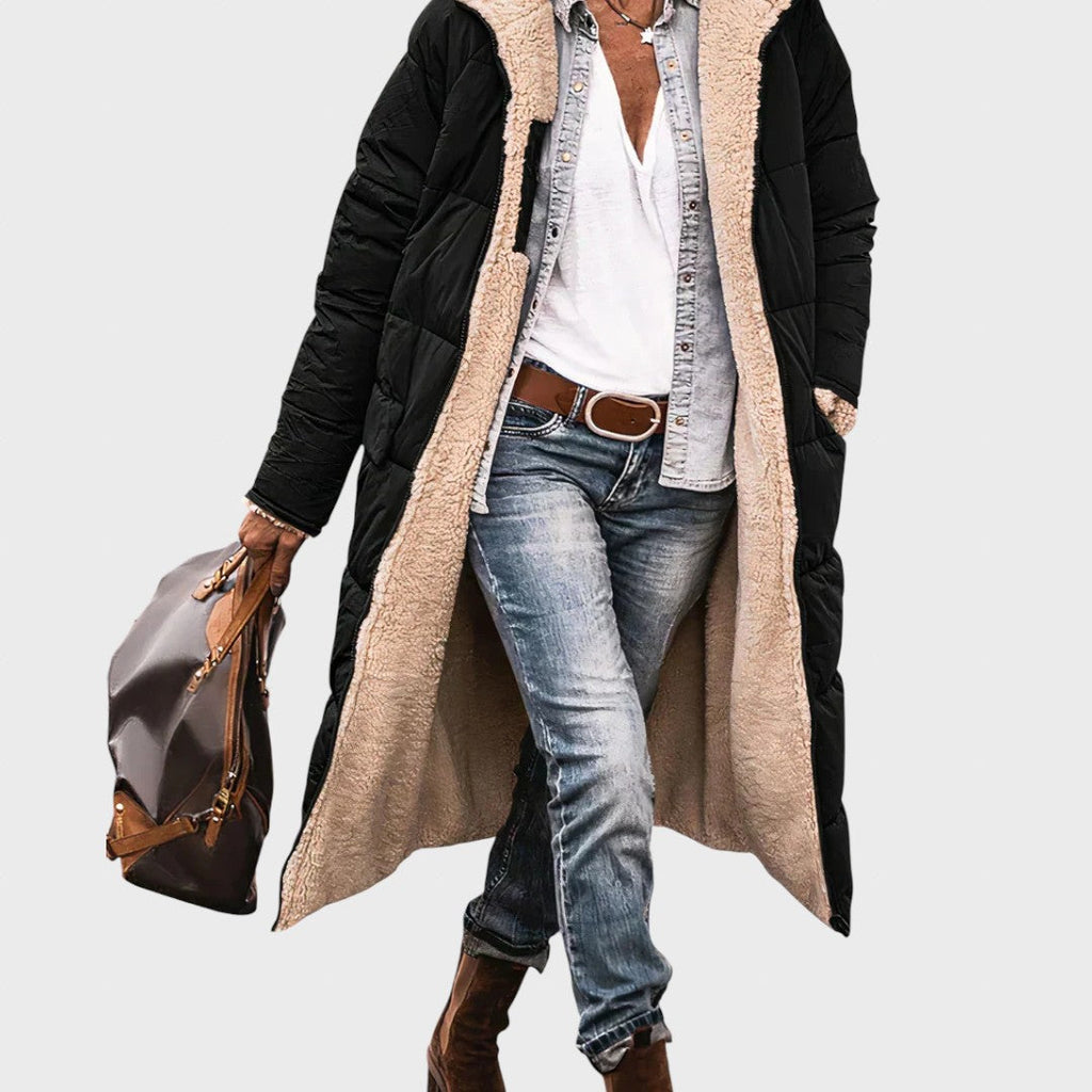Iarnă | Parka elegantă și călduroasă, reversibilă, pentru femei