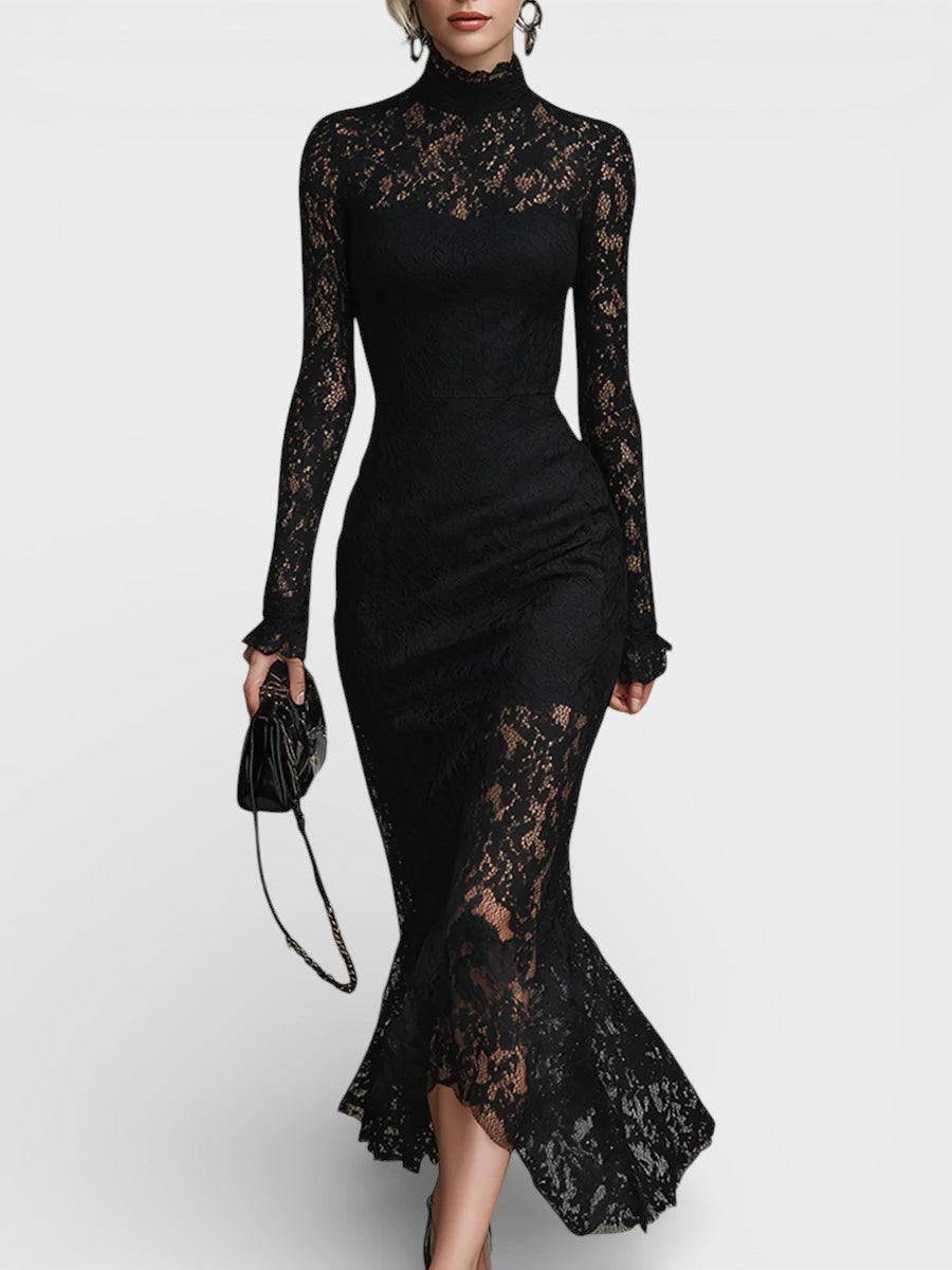 Florentina™ | Elegant black maxi dress