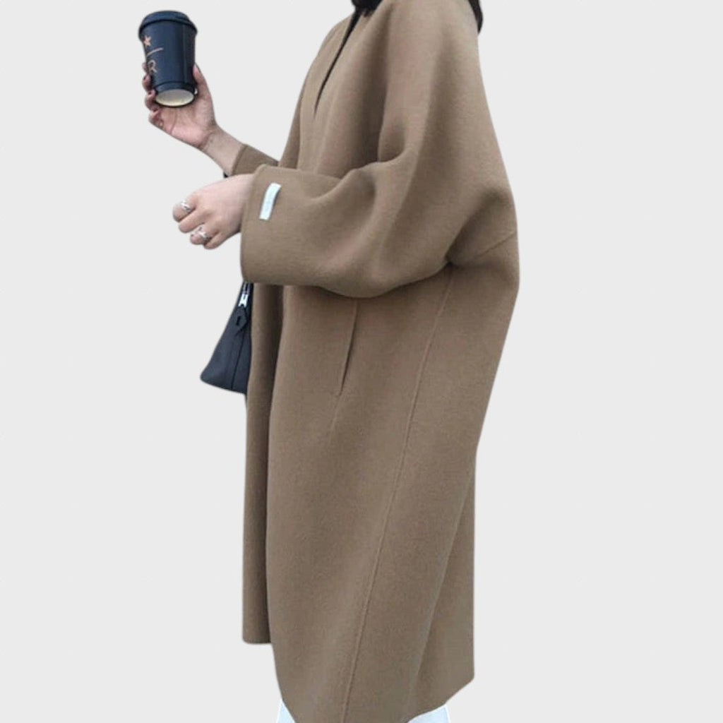 Lukrecija | Palton lung elegant din lână