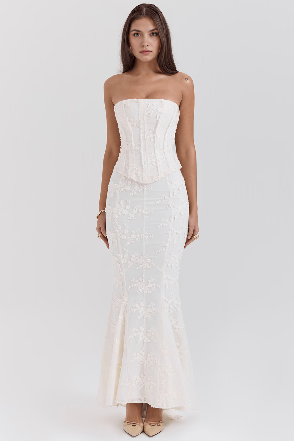 Ebi | Rochie cu corset brodat