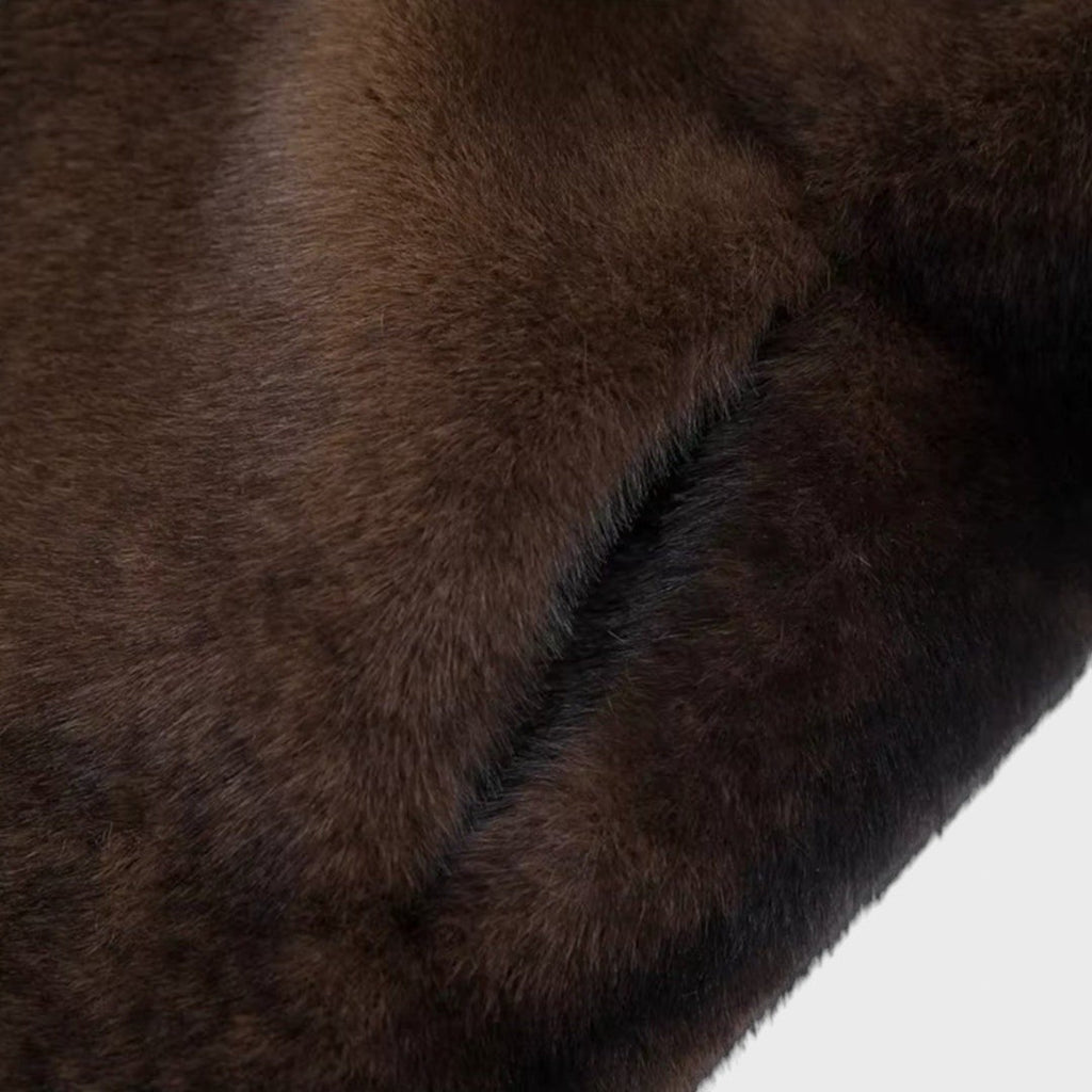 Fluff | Palton lung din piele ecologică