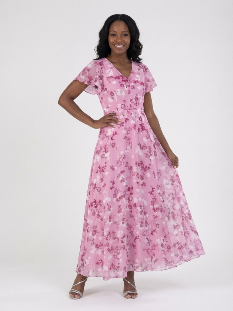 Ismeria | Rochie Maxi din Chiffon Floral