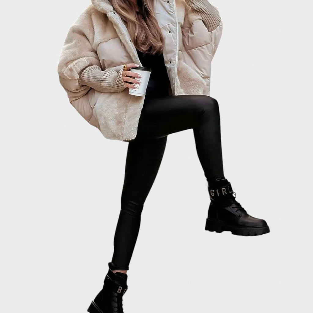Vygailė | Women's Bomber Style Jacket with Hood