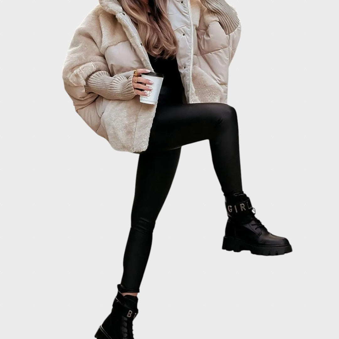 Vygailė | Women's Bomber Style Jacket with Hood