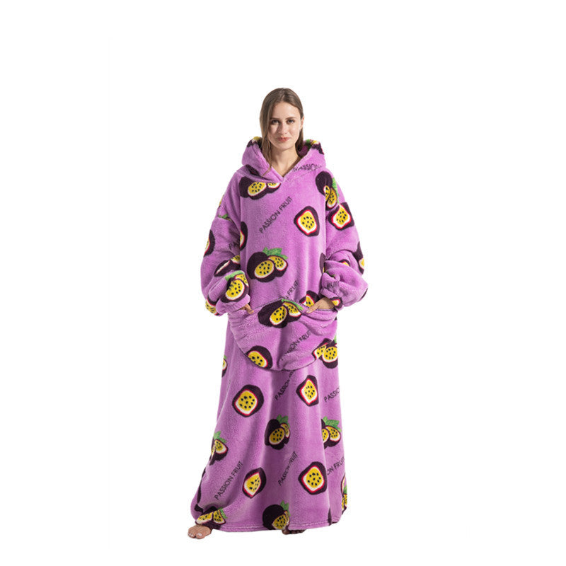 HugWear™ | Passion Fruit Oversized Hoodie Blanket
