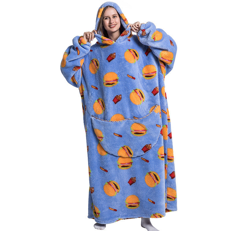 HugWear™ | Burger Mania Oversized Hoodie Blanket