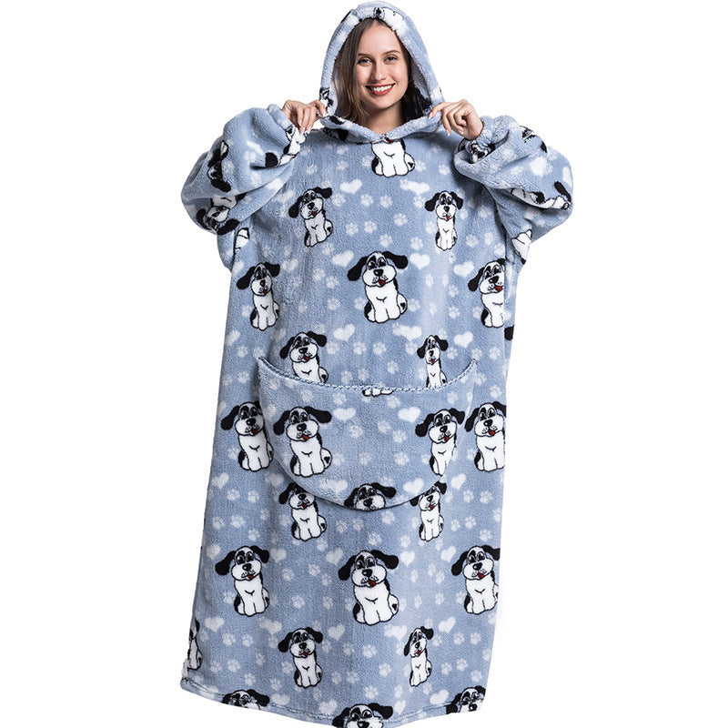 HugWear™ | Puppy Love Oversized Hoodie Blanket