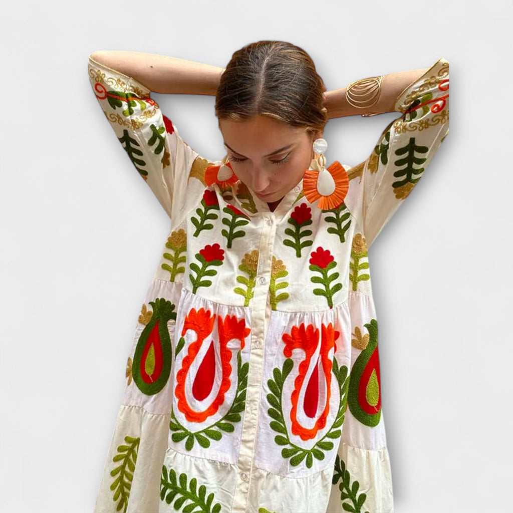 Marcela - Rochie elegantă cu imprimeu floral