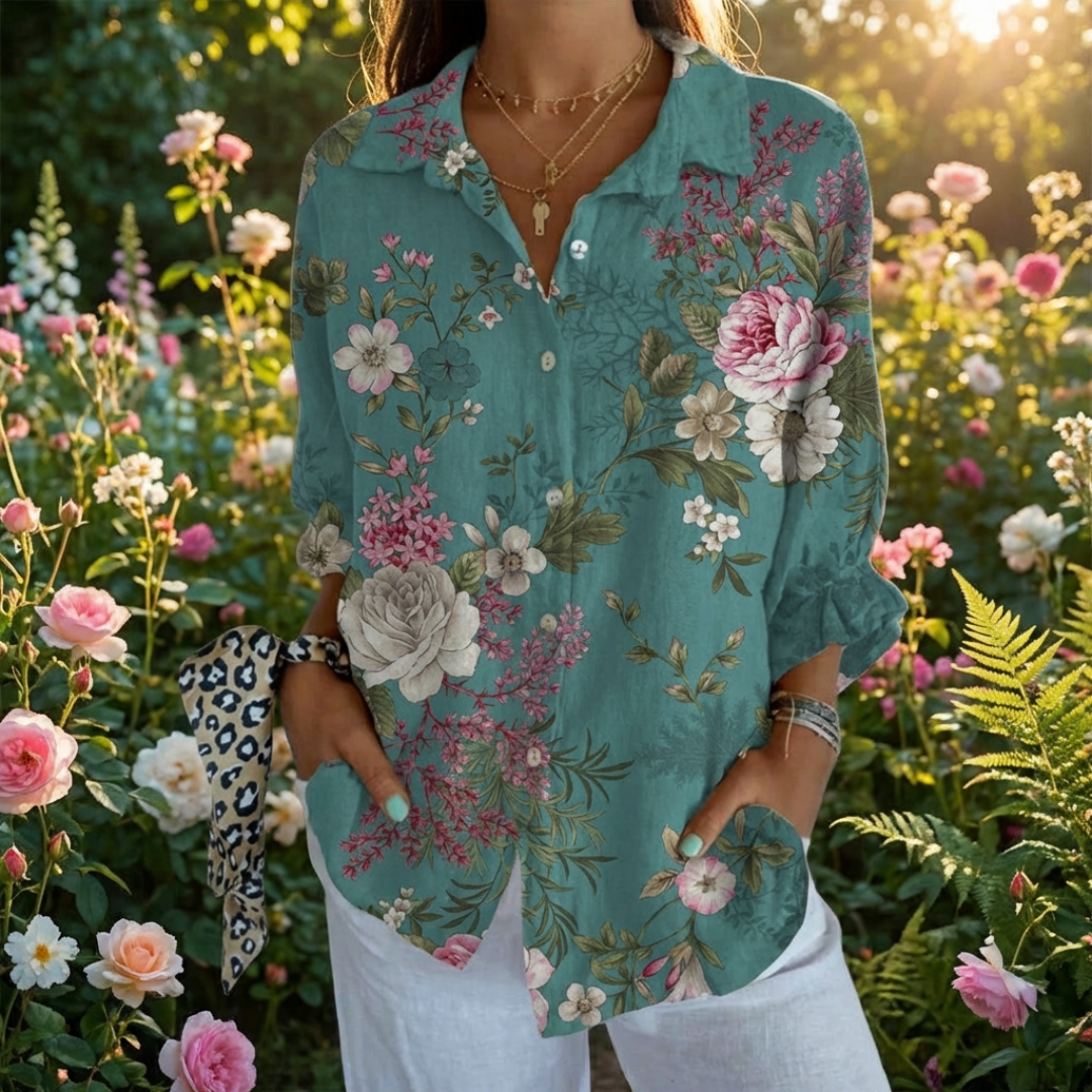 Creative Linen Shirt with Comfortable Fit