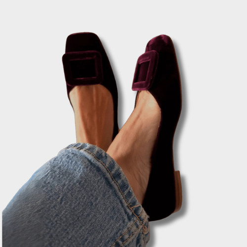 Noë™ | Mocasi din piele întoarsă cu design