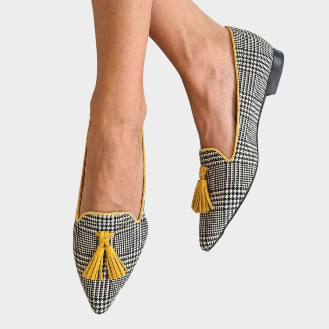Odessie - Mocasin modern cu carouri
