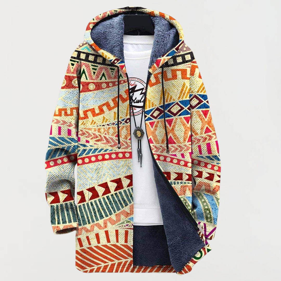 Sweater with Ethnic Pattern