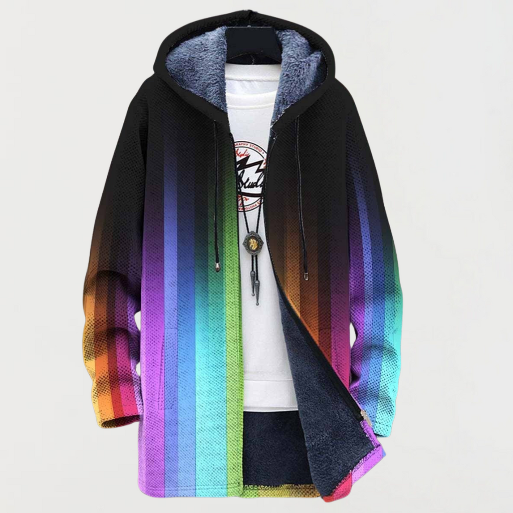 Sweater with Gradient Rainbow Effect