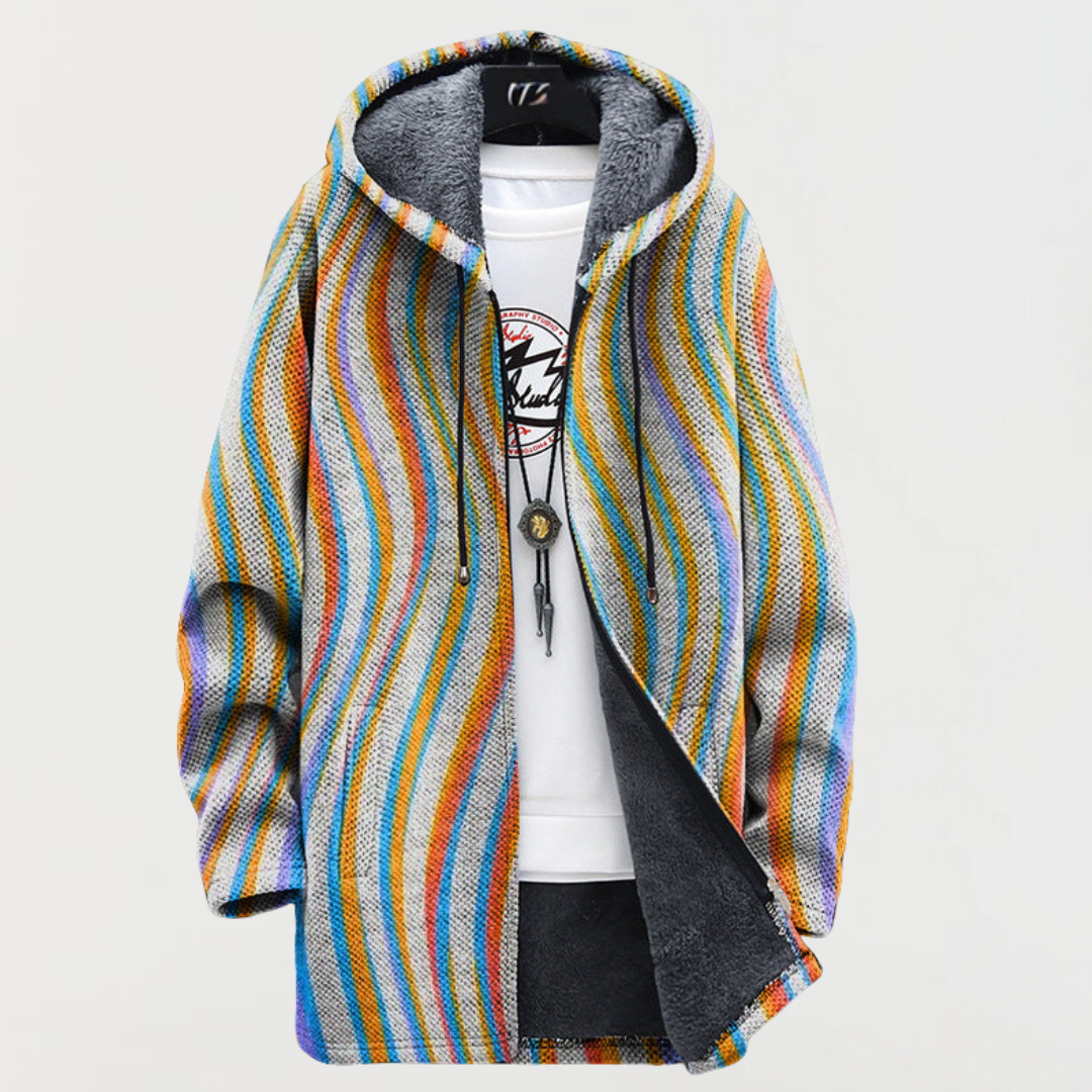 Sweater with Wave Stripes